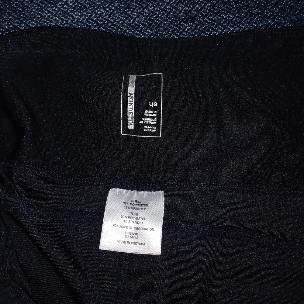 Mondetta Jet Black Performance Leggings - Picture 3 of 3